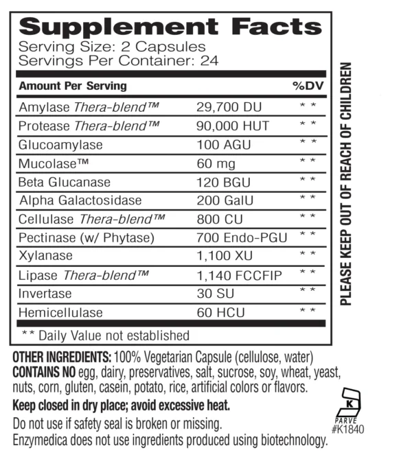 Muco Stop Supplement Facts