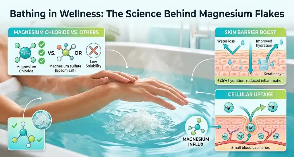Bathing in Wellness: The Science Behind Magnesium Flakes